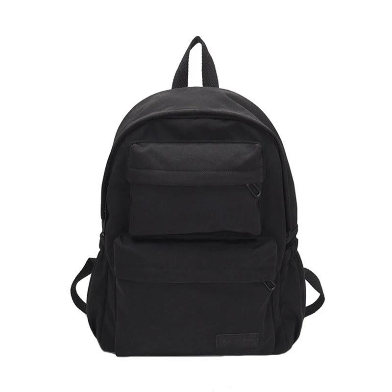 Large Outdoor Backpack Solid School Bag Girls Boys Student Backpack