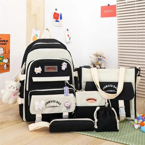 Student Girls School Bag Set High-Capacity Teen Girl Schoolbag