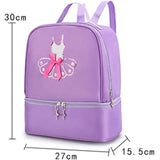Personalized Ballet Dance Backpack for Little Girl Ballerina Purple Bag