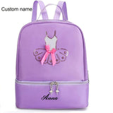 Personalized Ballet Dance Backpack for Little Girl Ballerina Purple Bag