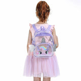 Holographic Clear Backpack Purse for Kids