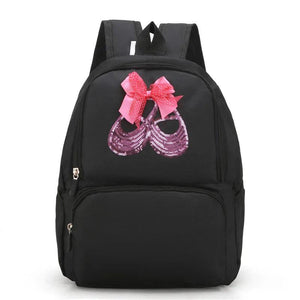 Kids Dance Bag Sequin Bow Latin Ballet Girl Backpack Girls Bag