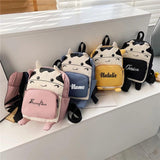 Personalized Toddler Backpack Name Animal Schoolbag Waterproof
