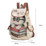 Cat Printing Kids Backpack Soft Back Children School Bags