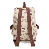 Cat Printing Kids Backpack Soft Back Children School Bags