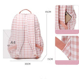 Lattice Backpack College Style Large-Capacity Backpack