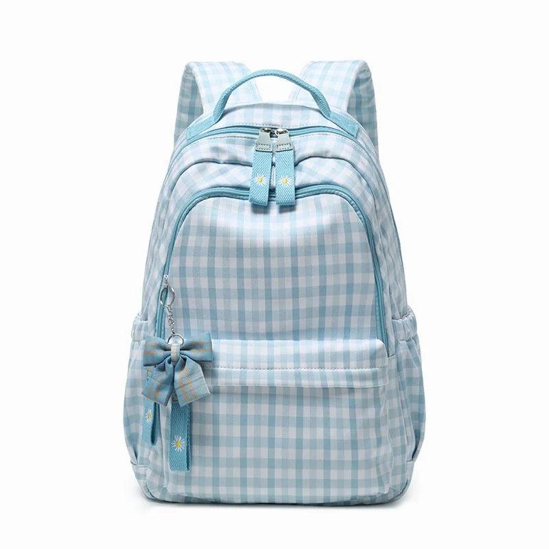 Lattice Backpack College Style Large-Capacity Backpack