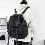 Waterproof Nylon Drawstring Backpack for Men