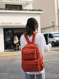 Large-capacity Outdoor Backpack Solid School Bag Female Wear Oxford Cloth