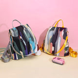 Anti-theft Oxford Backpack with Sequins, College Bag Purse