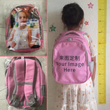 Ballet Dancer Print Backpack Kids School Bags Girls Pink Bookbag