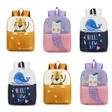 Kids Schoolbag Animal Prints Breathable Backpack