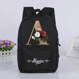Girls School Bags Name Print Backpack Kindergarten Children Schoolbag