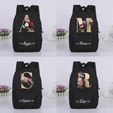 Girls School Bags Name Print Backpack Kindergarten Children Schoolbag