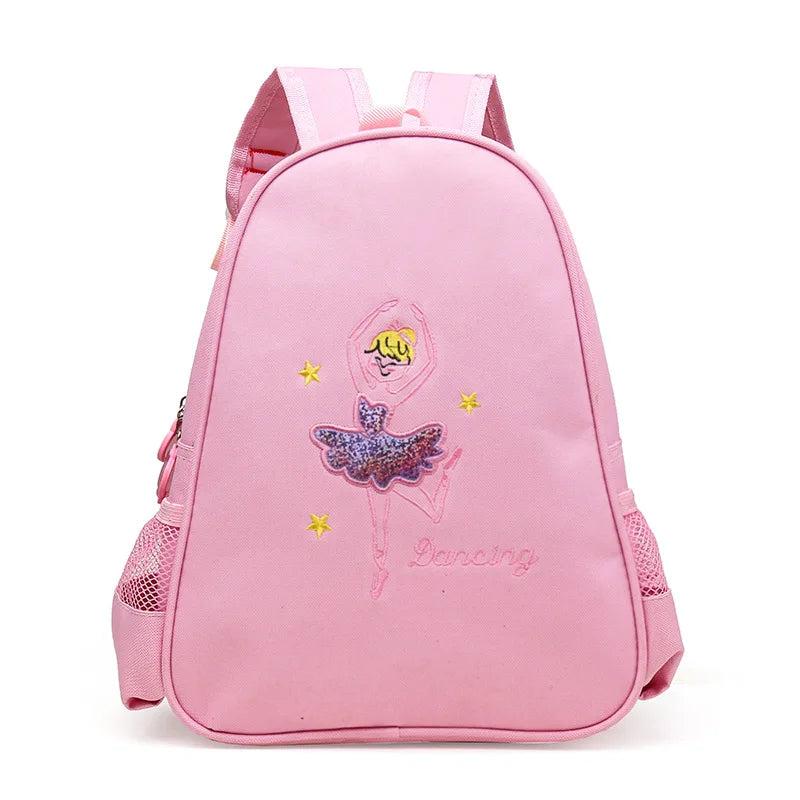 Custom Embroidery Ballerina Bag, Personalised Dance Backpack for Girls