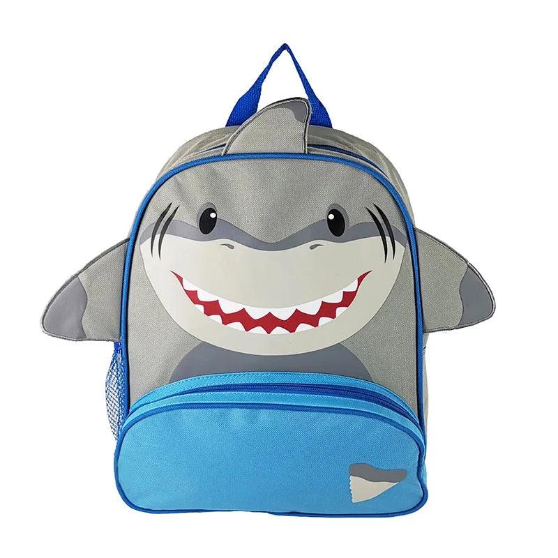 Kindergarten Shark Cartoon Backpack for Kids