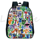Funny Rainbow Backpack for Kids Boys Girls Cartoon School Bags Children Rucksack