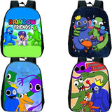 Funny Rainbow Backpack for Kids Boys Girls Cartoon School Bags Children Rucksack