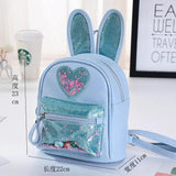 Sequin Rabbit Mini Backpack for Kids, Girls Kindergarten Bag