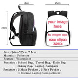Gothic Girls Print School Bag for Kids Laptop Backpack Teens