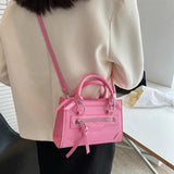 Women's Pu Leather Shoulder Bag High Crossbody Bag Tote Bag
