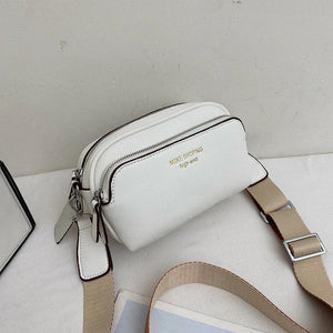 Double Layer PU Leather Crossbody Bags for Women Small Shoulder Purses