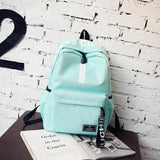 Canvas School Backpack for University Student Big Capacity