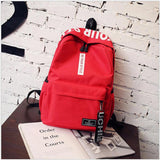 Canvas School Backpack for University Student Big Capacity