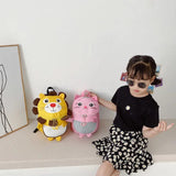 Pink Girls Schoolbag Kindergarten Anti-lost School Bag Kids Cartoon Bag