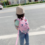 Pink Girls Schoolbag Kindergarten Anti-lost School Bag Kids Cartoon Bag