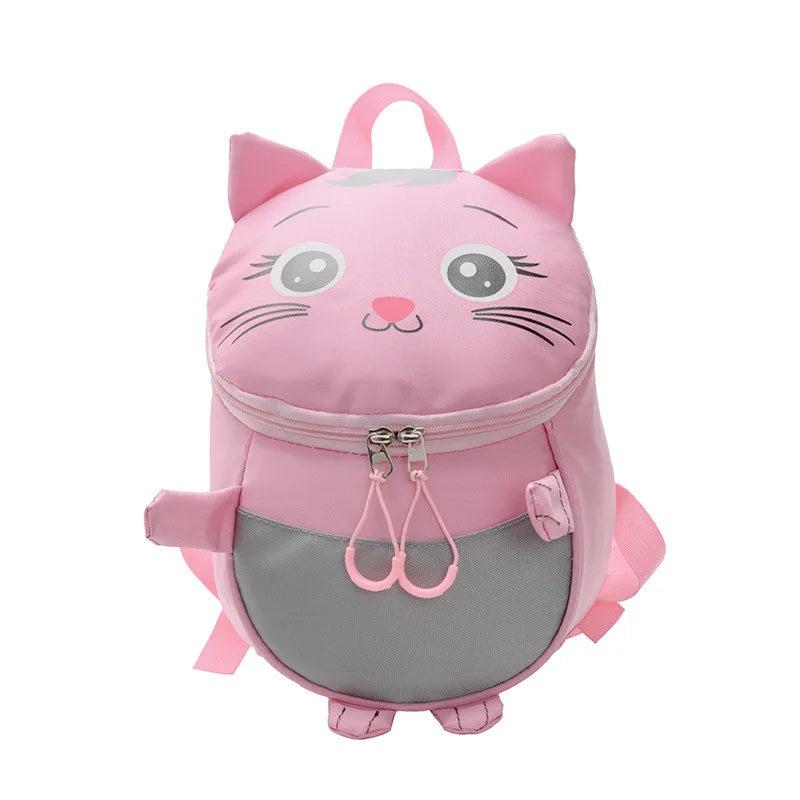 Pink Girls Schoolbag Kindergarten Anti-lost School Bag Kids Cartoon Bag
