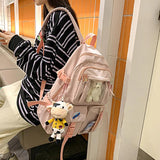 Large Capacity Functional Backpack for Elementary and Middle School Girls