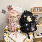 Large Capacity Functional Backpack for Elementary and Middle School Girls