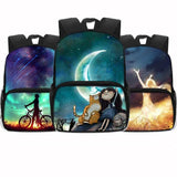 Dreamy Galaxy School Backpack Star Moon Fairy Teenagers Schoolbag Kids Kindergar