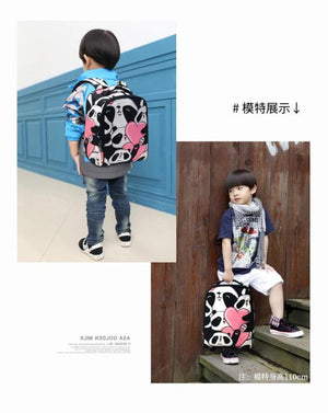 Excavator Digger Dinosaur Animals Print Children School Bags Baby Toddler Backpa