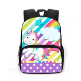 Cartoon Unicorn Print Children School Bags Boys Girls Book Bags Kids Daypack