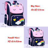 3D Cartoon Children's Schoolbag Kindergarten Bag for Girls Boy Rainbow Mochila