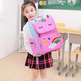 3D Cartoon Children's Schoolbag Kindergarten Bag for Girls Boy Rainbow Mochila