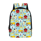 Cartoon Car Backpack Children School Bags Dinosaur Lion Excavator Fire Truck Bab