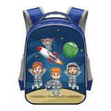 Kids Cartoon Rocket Locomotive Backpack - Steam Train Schoolbag