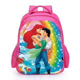 Pink Princess Little Mermaid Backpack for Girls