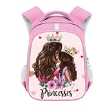 Cartoon Princess Girl Backpack School Bags for Teenage Girls Kid Bookbag Pink