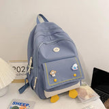 Cartoon Schoolbag Female Girl Backpack Campus High Student Bookbag