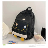 Cartoon Schoolbag Female Girl Backpack Campus High Student Bookbag