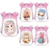 Lovely Winter Girls Backpack Cartoon Animals Teenager School Bag Children P