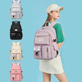 Durable Waterproof Girls School Backpack with Smooth Zipper Pockets