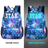 Luminous Galaxy School Backpack for Boys Girls Teens