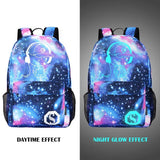 Luminous Galaxy School Backpack for Boys Girls Teens