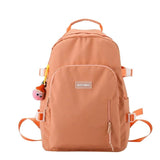 Youth Nylon School Bag with Pendant for Teenagers