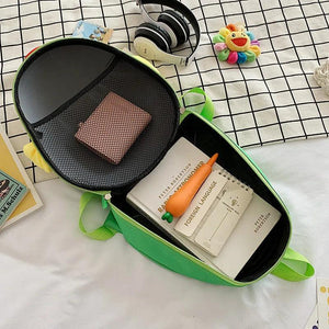 Cartoon Chicken Pattern Kids School Backpack